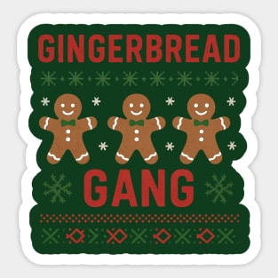Gingerbread Gang Sticker